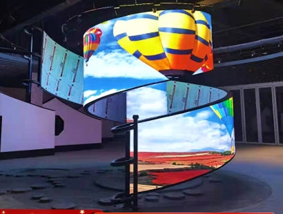 Affichage d'écran à LED flexible intérieur/extérieur