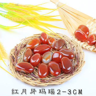 Colored agate stone