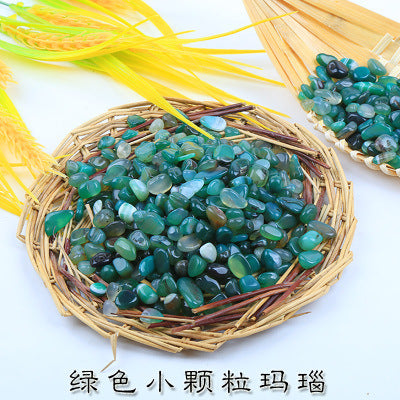 Agate à petites particules unicolore (multicolore en option, négociable)