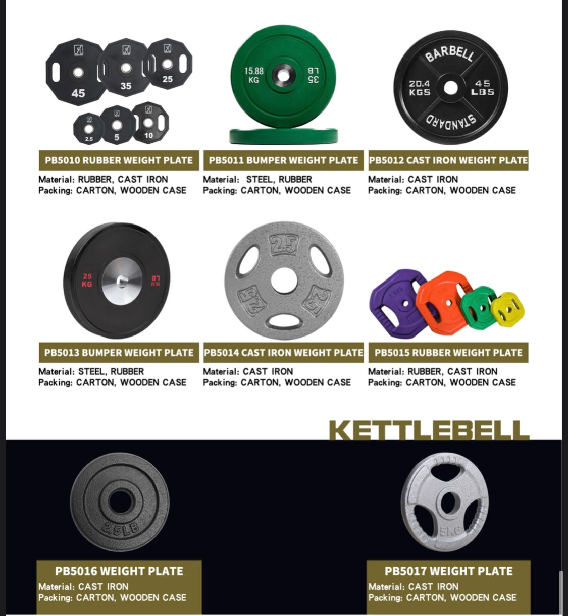 GYM PLATE -PB
