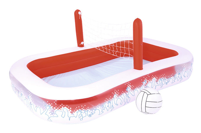 VOLLEY-BALL Centre de jeu gonflable avec toboggan à l’eau, piscine gonflable