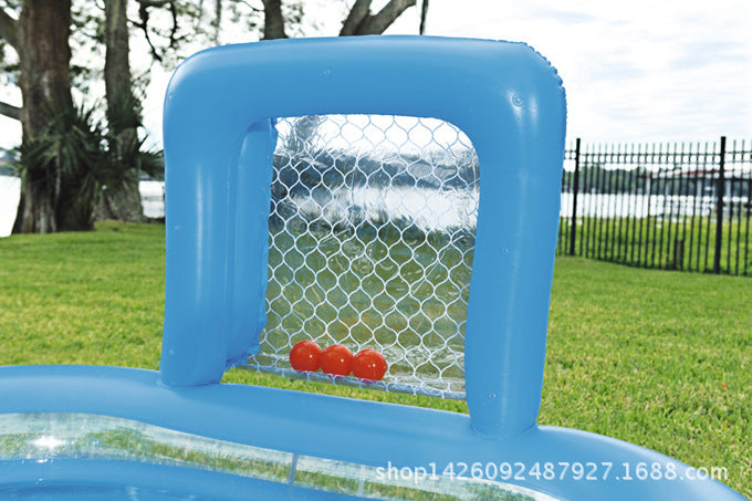 SOCCER Centre de jeu gonflable avec toboggan à l’eau, piscine gonflable