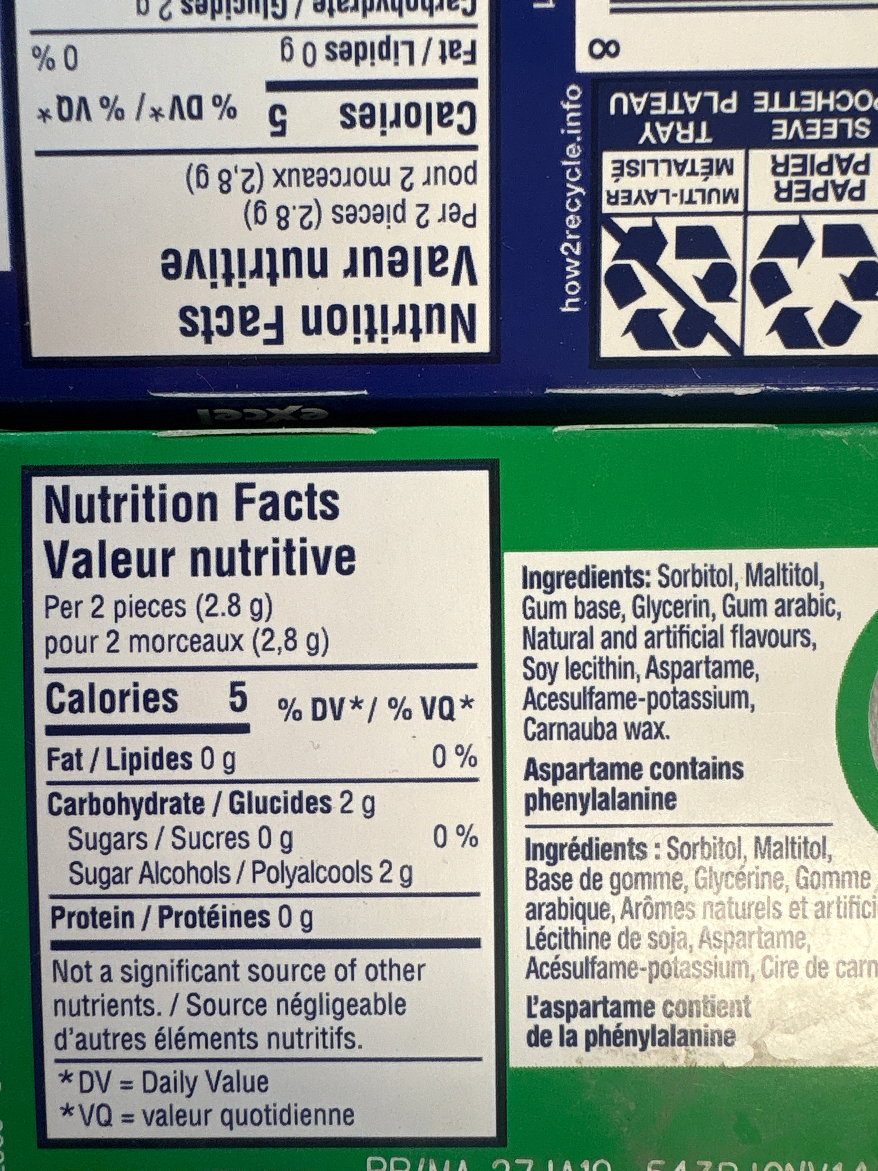 excel Gomme 12 morceaux