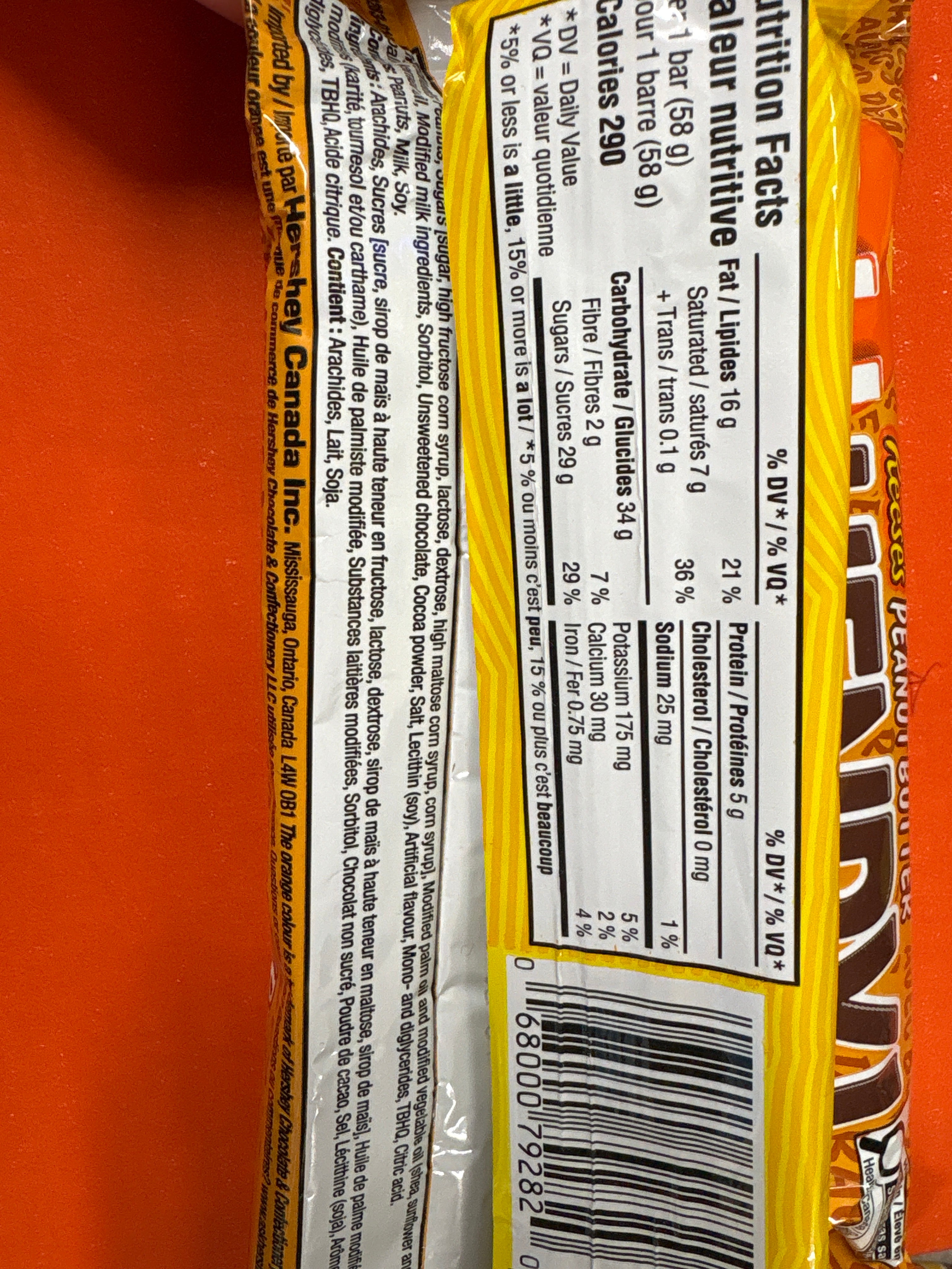 OH HENRY! HERSHEY’S 2*58g