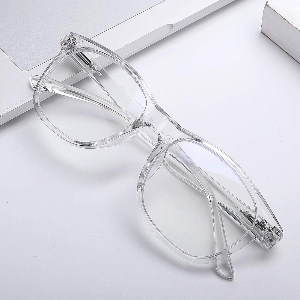 FONHCOO Lunettes anti-lumière bleue pour homme et femme - Lunettes de jeu classiques anti-fatigue oculaire avec filtre UV  - Adulte