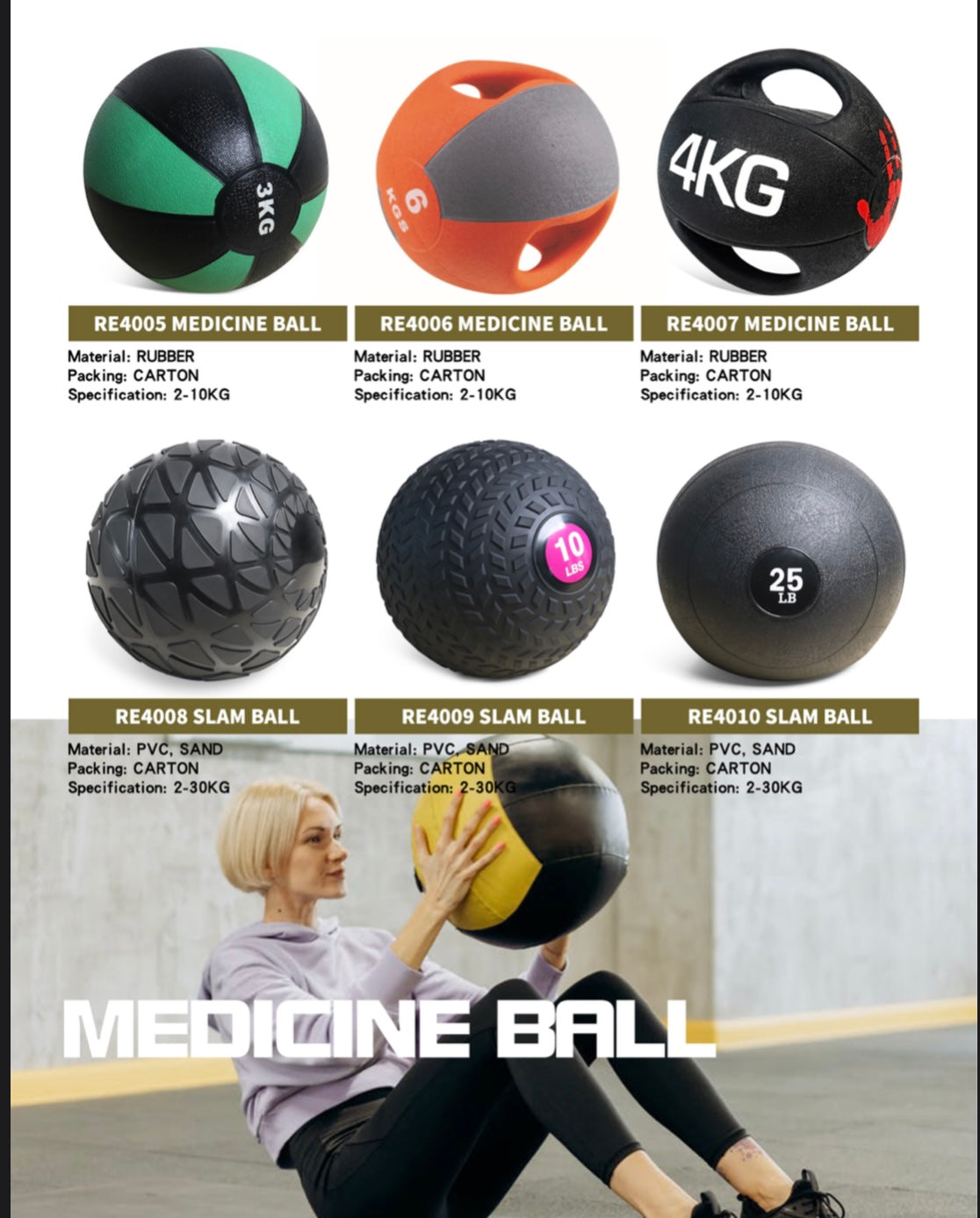 YOGA MEDICINE BALL -RE