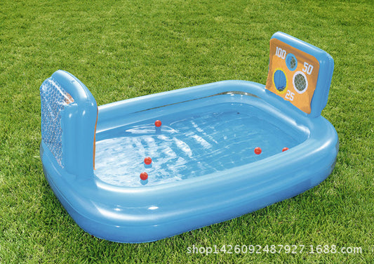 $89! SOCCER Inflatable play center with water slide, inflatable pool
