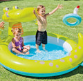 $38! CROCODILE Inflatable Play Center with Water Slide, Inflatable Pool