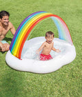 $35! RAINBOW Inflatable play center with water slide, inflatable pool