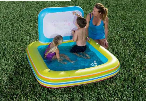 35$! LA PEINTURE Centre de jeu gonflable avec toboggan à l’eau, piscine gonflable