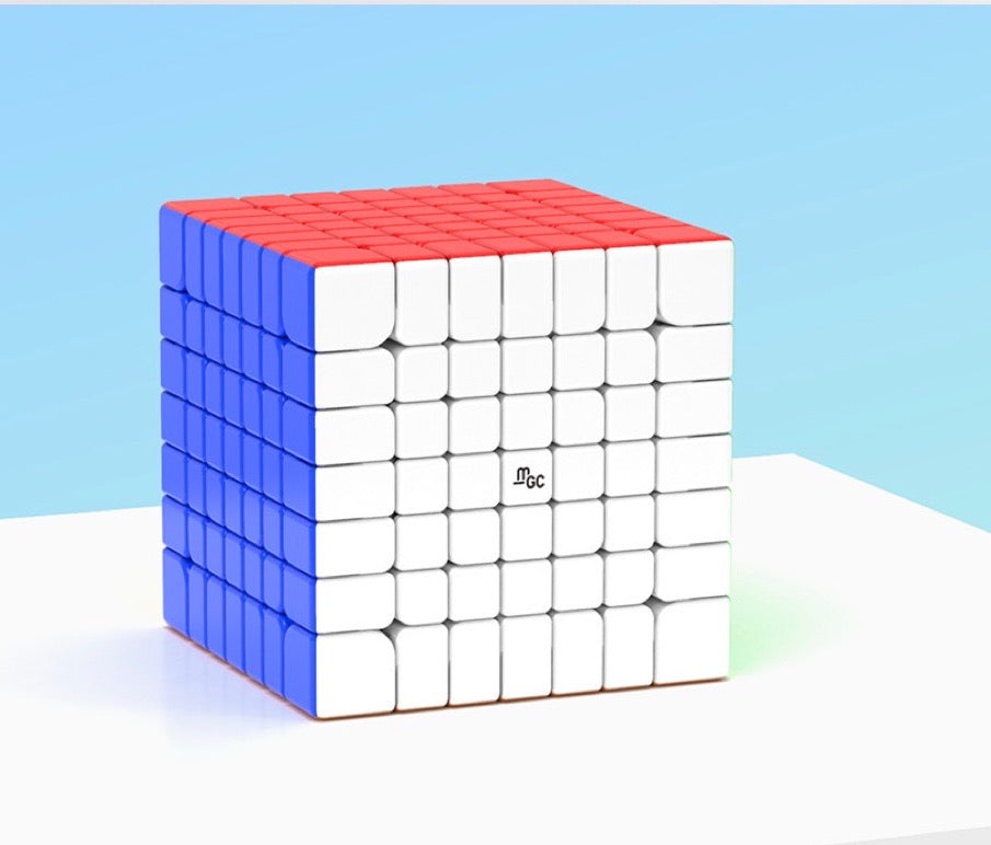MGC 7X7 M stickerless Speed ​​Cube MGC Magnetic 7X7X7 Magic Cube Puzzle，With exquisite gift box and accessory box 